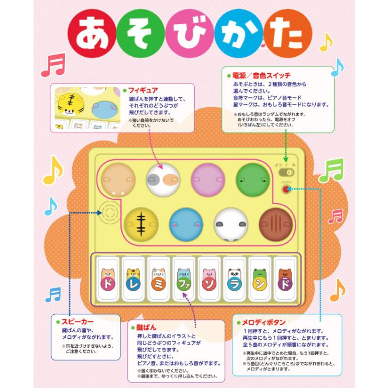とびだす かわいい どうぶつ ピアノ 音のでる絵本 えほん 絵本 童謡