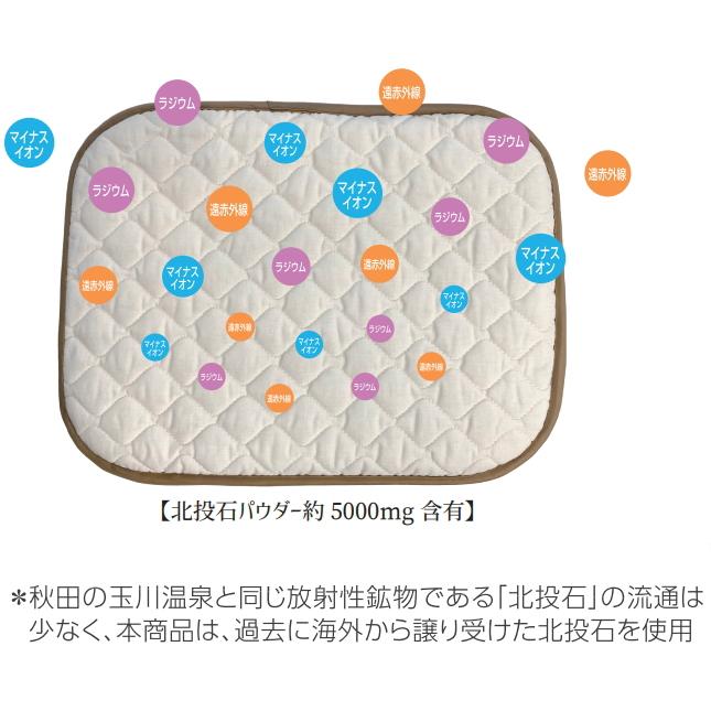 岩盤浴ミニパッド あかりミニ 敷きパッド 岩盤浴パッド ホルミシス敷きパッド 北投石 ラジウム 岩盤浴 ホルミシス 敷きパット 敷パッド |  | 04