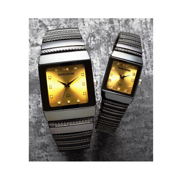 ペレバレンチノ 天然ダイヤ ミラノ角時計 腕時計 メンズ腕時計 限定品