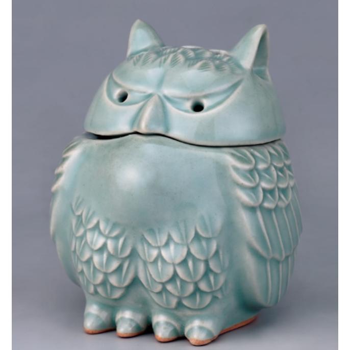 k1580 梟　香炉　鉄器　お香　フクロウ　骨董　レトロ　置物 k1580 梟 香炉 鉄器 お香 フクロウ 骨董 レトロ 置物