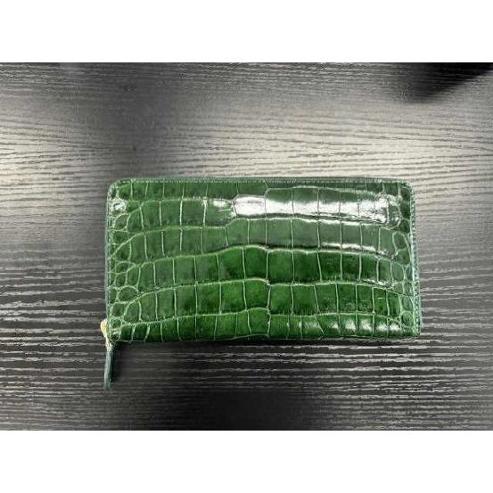 クロコダイル長財布 シャイニング加工 No.1207 メンズ財布 財布 長財布