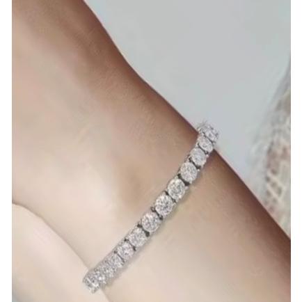 モアッサナイト テニスブレスレット 4mm ブレスレット モアッサナイトブレスレット レディース モアサナイト Moissanite モアッサン石の画像