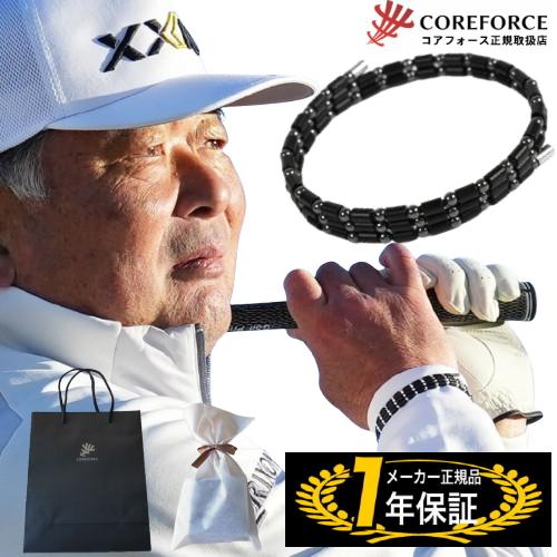 コアフォース ループ ブラック ブレスレット ネックレス 50cm コアフォース ループ ブラックスピネル CFL50 50cm : 磁気