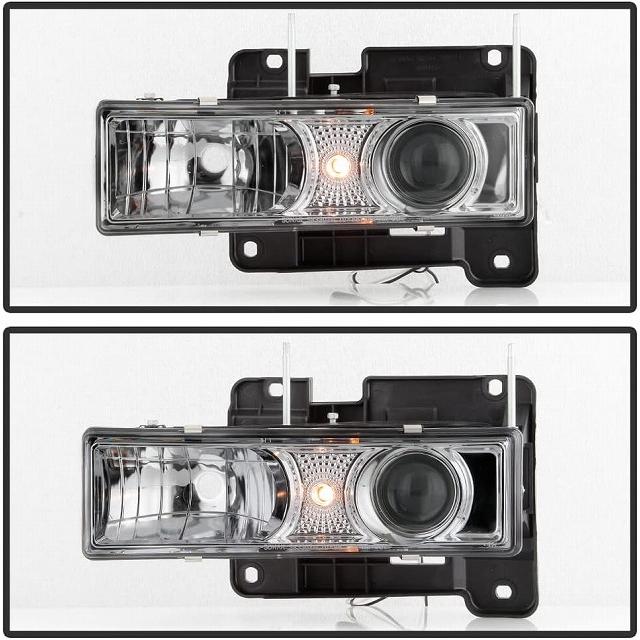 【入手困難/クローム/LED付】88-99y C/K タホ サバーバン ユーコン C-1500 C1500 シエラ ヘッドライト ヘッドランプ コーナー パーク ライト_3