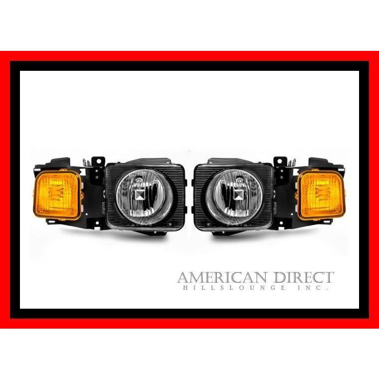 ハマーh3 パークシグナルウィンカー&サイドクリア左右セット【中古美品】 HUMMER 【左右セット/純正タイプ】06-09y ハマーH3 ヘッドライト