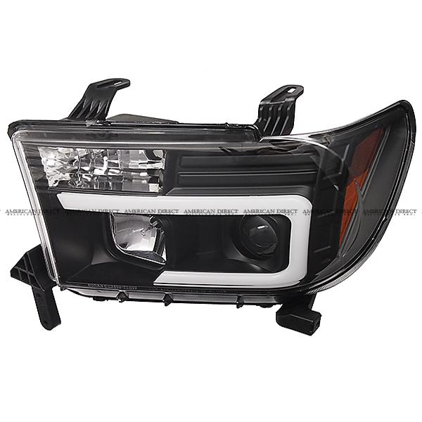 【日本仕様/ブラック】0713y USトヨタ タンドラ セコイア プロジェクター ヘッドライト