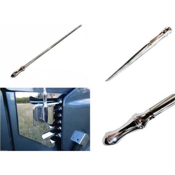シボレー（CHEVROLET） 【GM汎用/アンテナ/クローム】ショート 230mm