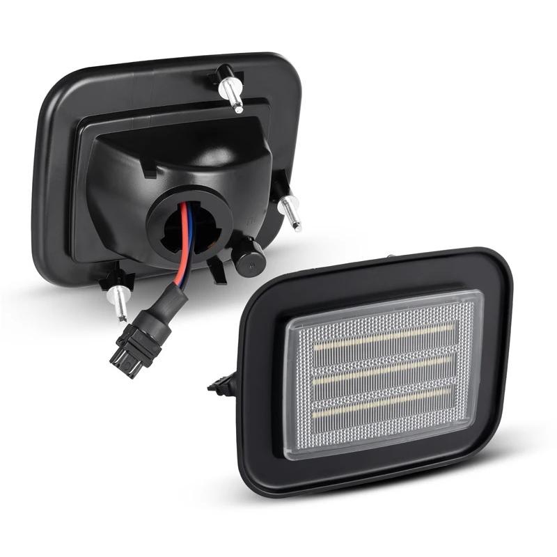 オレンジ/ホワイト】ハマーH2 LED パークシグナル ライト ランプ