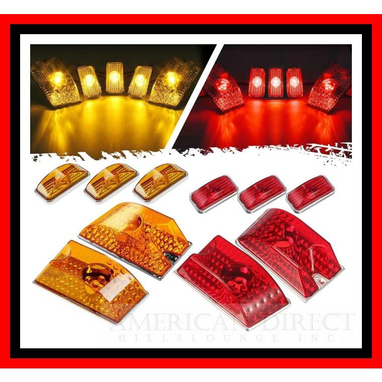 ハマーH2 ルーフサイド マーカー LED レッドアンバー フロントリア14個 HUMMER（ハマー） 【激レア/純正タイプ/アンバー＆レッド】ハマーH2
