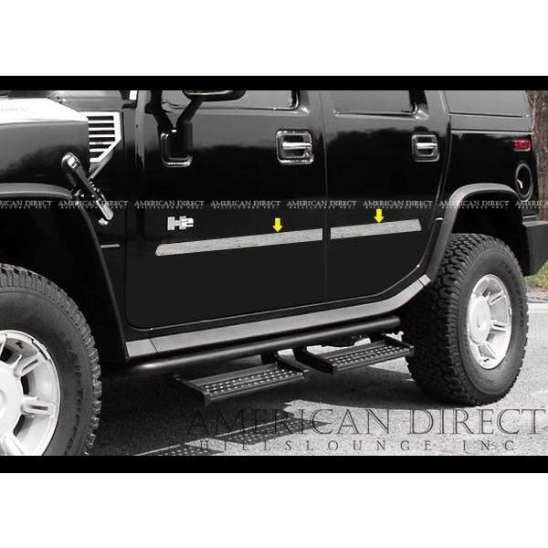 HUMMER 【即納/米国製/4枚セット】ハマーH2 ステンレス 鏡面