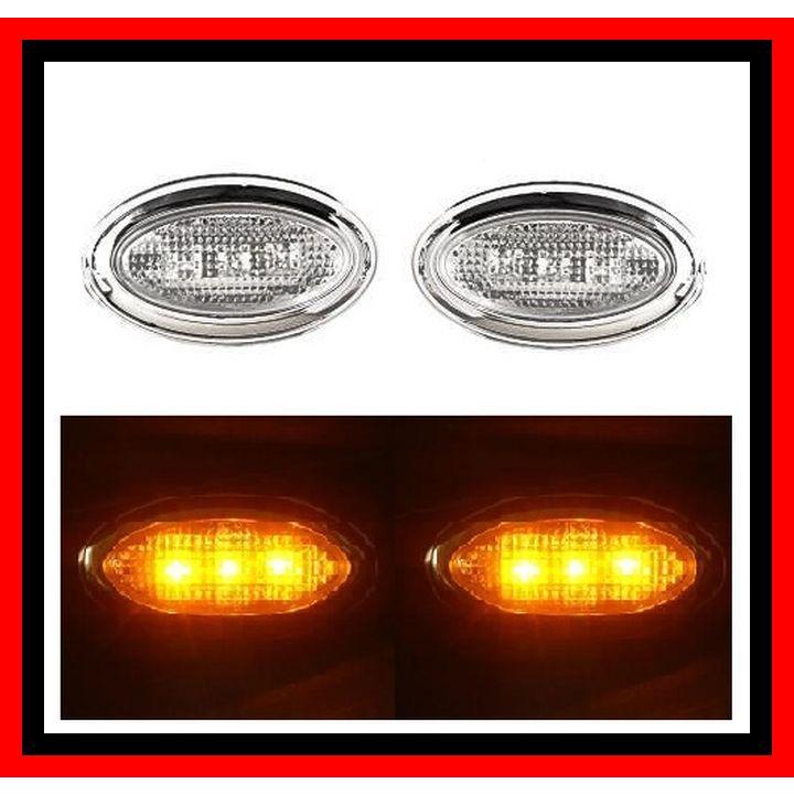 稀少/LED/両面】汎用 サイドマーカー マスタング フォーカス F150