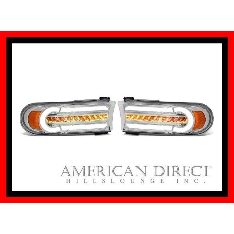 【スモーク/クローム/流れるウインカー】 トヨタ FJクルーザー シーケンシャル LED パークシグナル ライト ヘッド ランプ サイド フロント