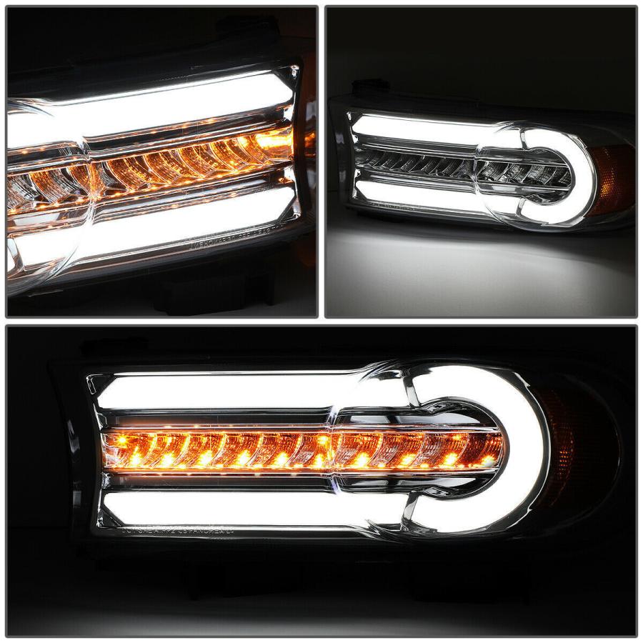 【スモーク/クローム/流れるウインカー】 トヨタ FJクルーザー シーケンシャル LED パークシグナル ライト ヘッド ランプ サイド フロントの画像