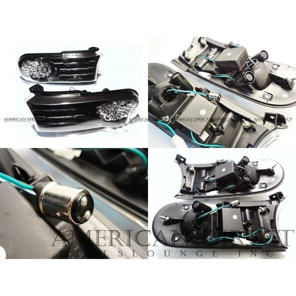 【定番商品/ブラック/LED】トヨタ FJクルーザー パークシグナル ライト ヘッド ランプ サイド コーナー フロント ウインカー ポジションの画像