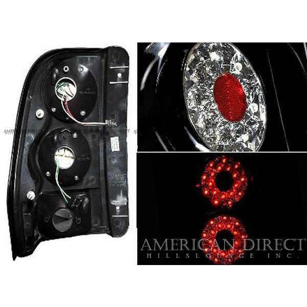 【即納/ブラック】02-09y シボレー トレイルブレイザー LED テール ライト ランプ リア バック フォグ US仕様 激レア ゲート ライセンスの画像