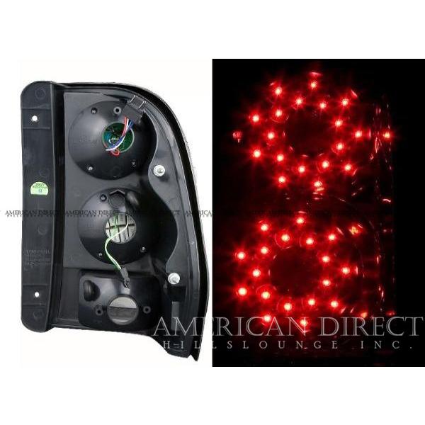 【即納/ブラック】02-09y シボレー トレイルブレイザー LED テール ライト ランプ リア バック フォグ US仕様 激レア ゲート ライセンスの画像