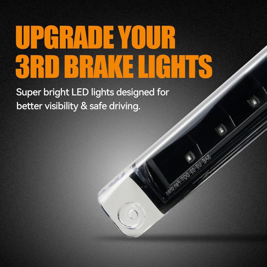 【激レア/LED/ブラック】03-22y エクスプレス サバナ ハイマウント ストップ ランプ ライト シボレー GMC バック リア テール ヘッド_5