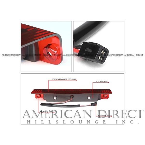 【激安/LED/レッド】03-17y エクスプレス サバナ クリスタル ハイマウント ストップ ランプ ライト シボレー バック リア テール ヘッドの画像