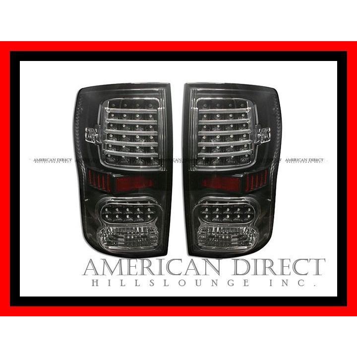 【ラスト1点/ブラック】07-13y US トヨタ タンドラ LED テール ライト ランプ 左右2個セット リア バック