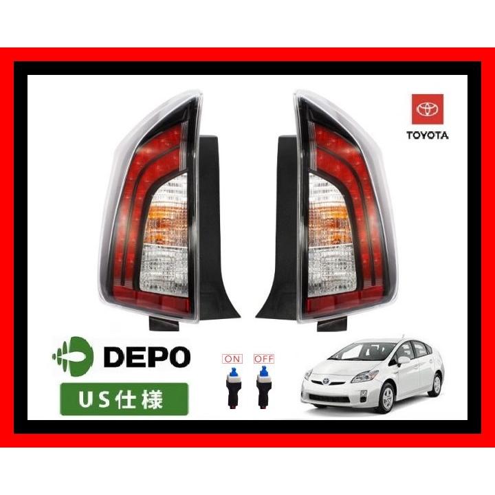 トヨタ（TOYOTA） 【ブラック/30系/LED/スイッチ付】DEPO製 USトヨタ