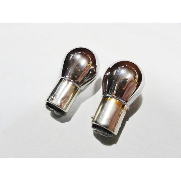 シボレー（CHEVROLET） 【1157/180°】クロームバルブ ナス球 ダブル