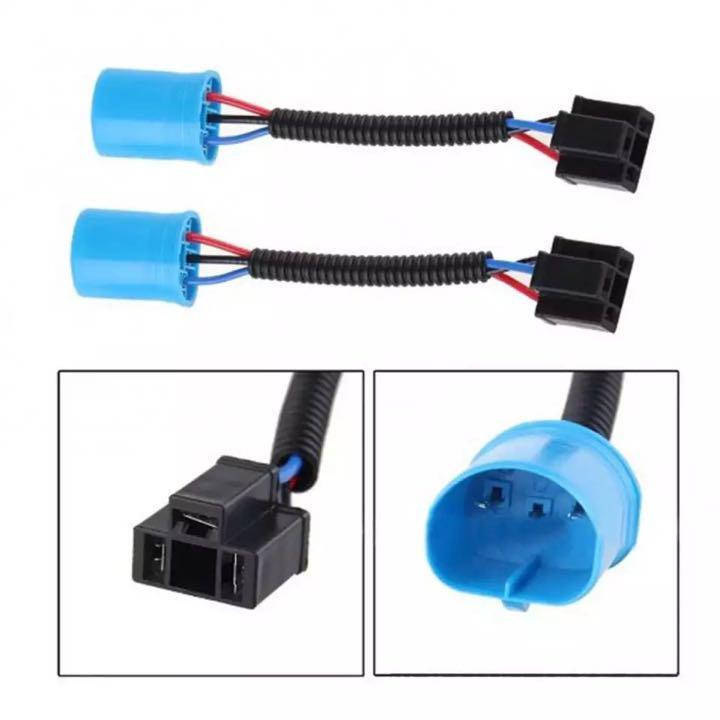 【アメ車/改善/2個セット】HB5→H4 変換 ハーネス ソケット バルブ 9007 ヘッドライト ランプ ディーラー車 ハマー ダッジ ...