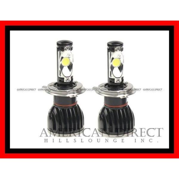 【HB2/H4/9003】CREE製 COB 60W ハイパワー LED バルブ キット 左右2個セット エクスプローラー ハマーH3 タンドラ ヘッドライト