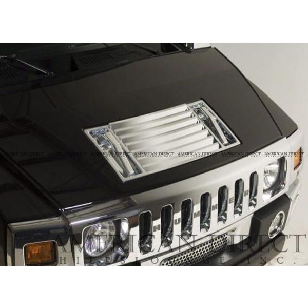 ハマーH2 カスタムボンネットフード 4連フォグ付き！ 88ハウス HUMMER H2 4灯ボンネットフード ハロゲンランプ付