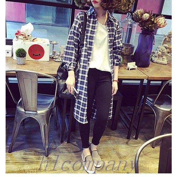 シャツレディースロング丈ブラウストップスチェックシャツワンピ秋冬長袖ドルマンスリーブ大きいサイズ冬30代40代コーデ Xsj3ea350 Hlカンパニー 通販 Yahoo ショッピング