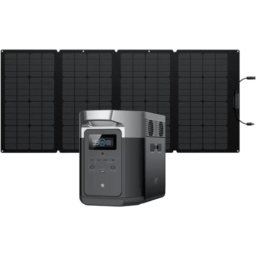 大注目】EcoFlow(エコフロー) ポータブル電源 DELTA 1枚 非常用電源