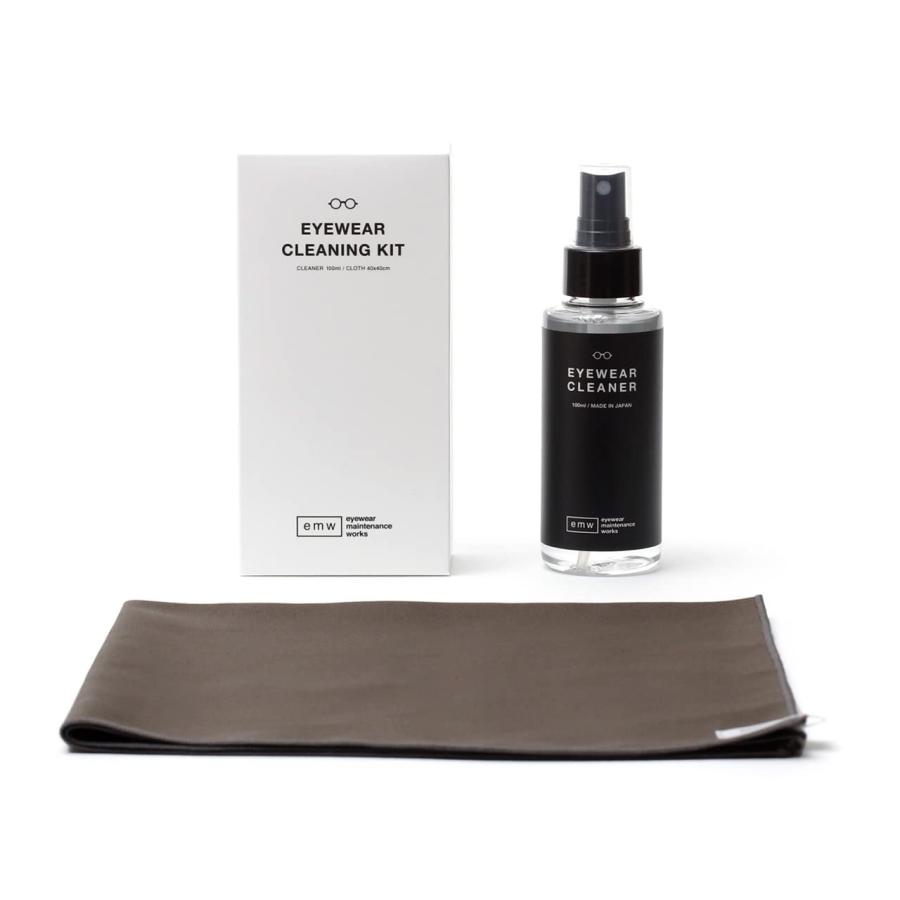 眼鏡クリーニングキット [emw] EYEWEAR CLEANING KIT/LARGE ラージ/GY グレー