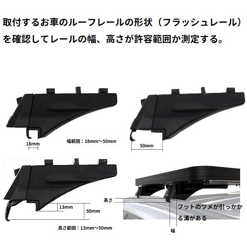 FRONT RUNNER フロントランナー フラッシュレール用 ルーフラック 幅