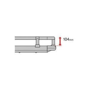 INNO イノー　ルーフデッキ100（INA510）＋　レールキット（IOP50）　※個人宅不可_4