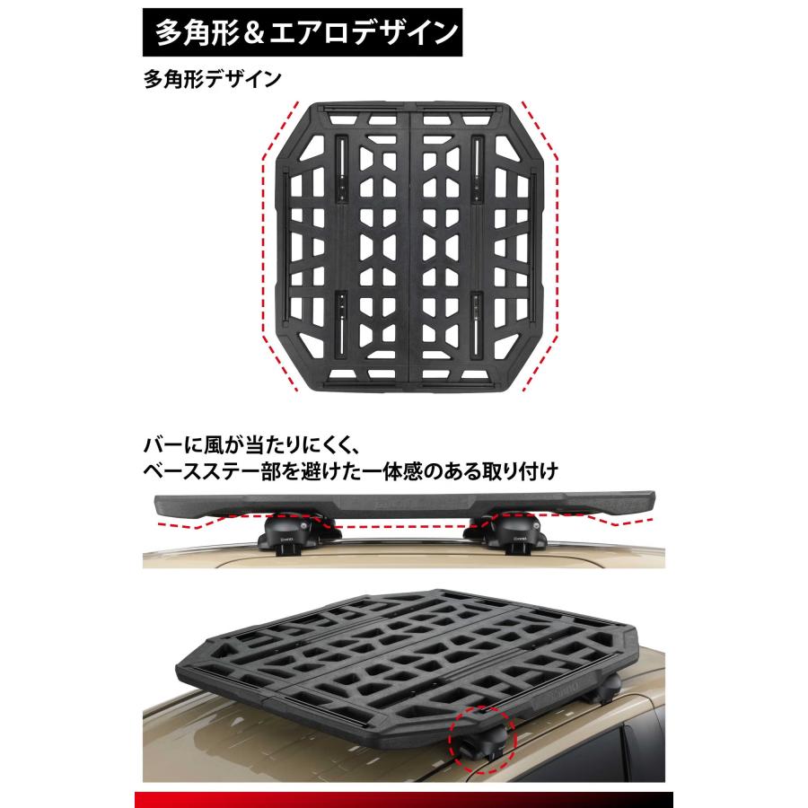 INNO イノー　軽量・高剛性の樹脂製ルーフデッキ　ルーフボード120BK　INA522BK　L1400×W1200×H65mm　※個人宅不可_11