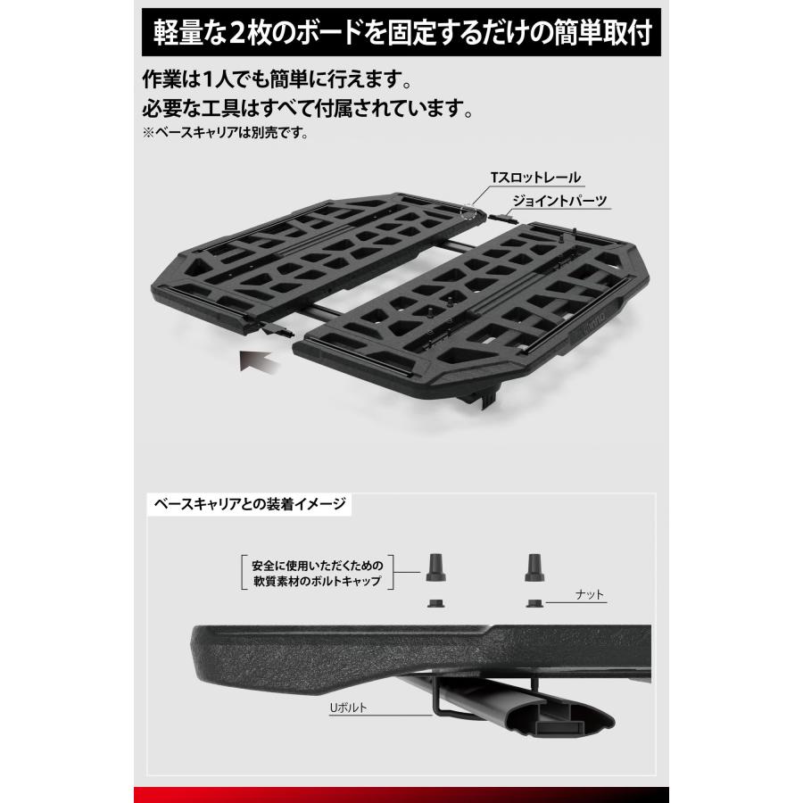 INNO イノー　軽量・高剛性の樹脂製ルーフデッキ　ルーフボード120BK　INA522BK　L1400×W1200×H65mm　※個人宅不可_13