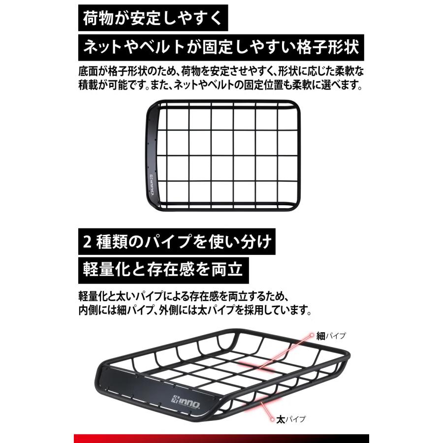 INNO イノー ルーフラック ルーフバスケット100 INT501BK ※個人宅不可