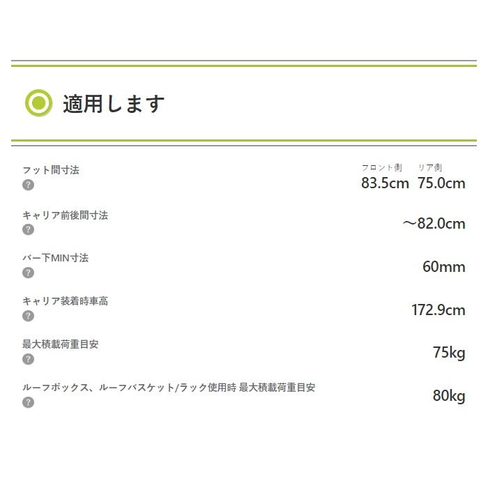 TERZO テルッツォ　ベースキャリアセット　フォルクスワーゲン ティグアン　ルーフレール付車　エアロバー　シルバー_1