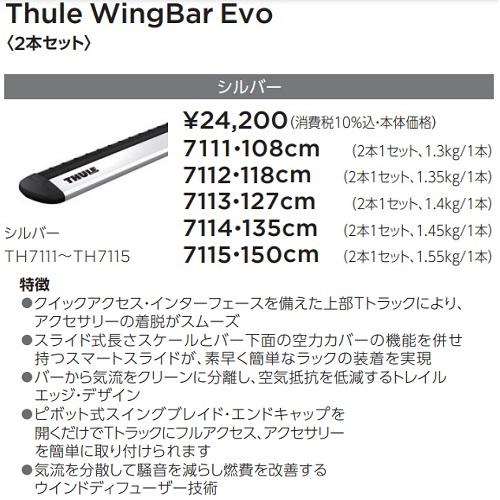 THULE - スーリー 軍事基地球歴仕かける ジープ レネゲード 大屋根軌跡付 ウイングバーEVO しろがね色