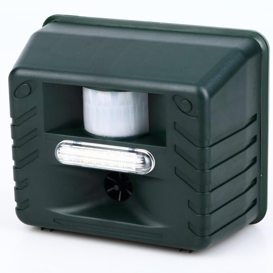 超音波などで害獣 害鳥駆除 乾電池でも使用可 防水 イタチ鳩カラス猪ハクビシン野良猫 鹿 鼠コウモリ対策 アニマルリペラー標準タイプST628 |  | 12