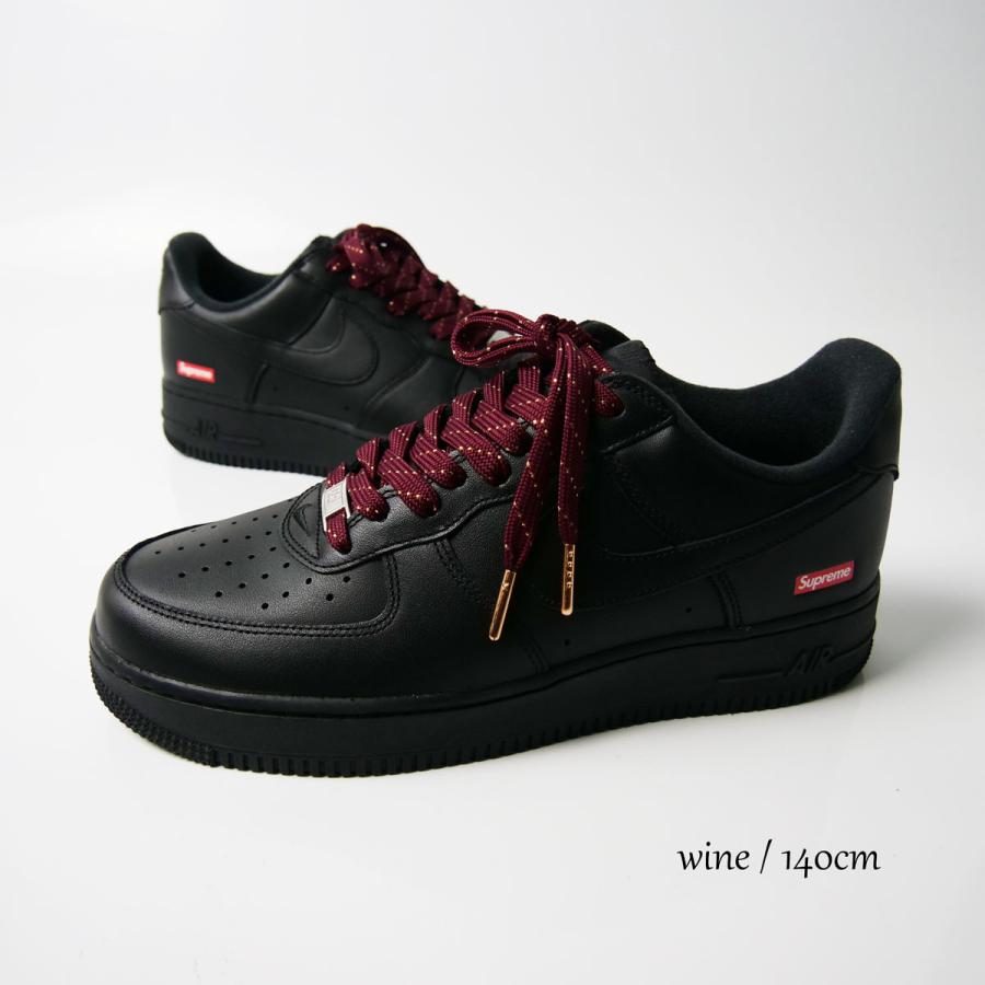 金糸入り ワイド フラット シューレース SHOELACE チップ アグレット