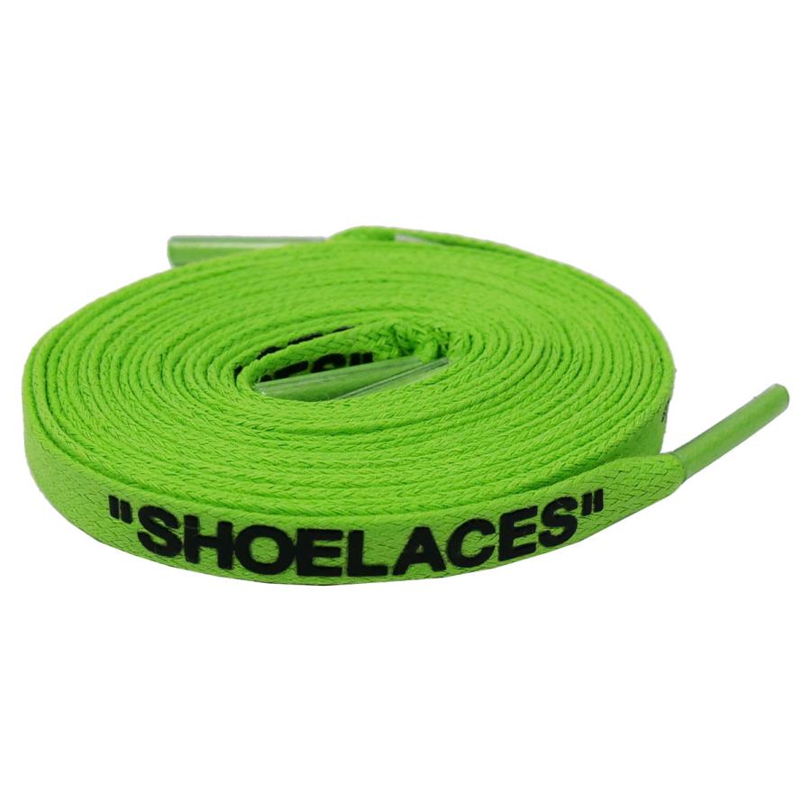 ワックスシューレース WAX SHOELACE 文字入り 靴ひも くつひも 平紐