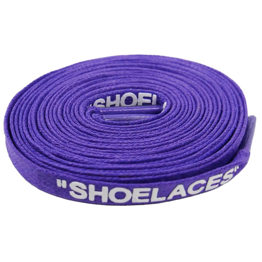 ワックスシューレース WAX SHOELACE 文字入り 靴ひも くつひも 平紐