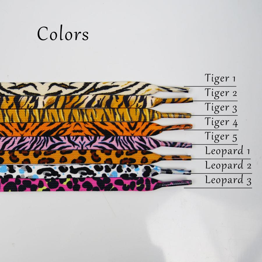 シューレース タイガー レオパード 柄 Tiger Leopard SHOELACE シューレース タイガー レオパード 柄 Tiger Leopard SHOELACE