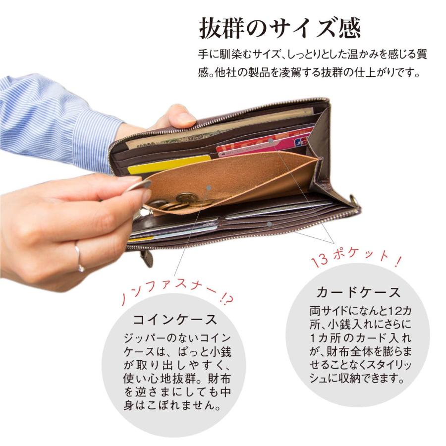 送料無料 小銭入れにファスナーがなく使いやすさ抜群の財布 本革 L字ファスナー 財布 牛革 L型 長財布 イタリアンレザー メンズ レディース 男 女  7カラー