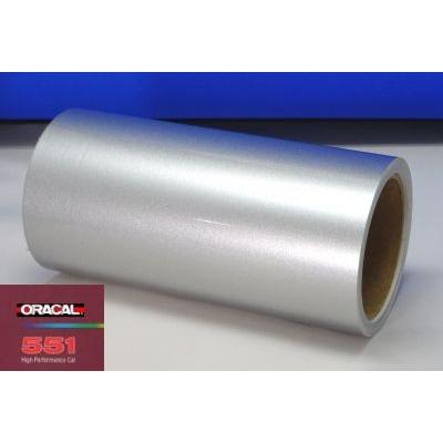 屋外7〜8年／2次曲面用【ORACAL５５１】シルバー光沢 ３２cm幅×徳用 ２０ｍ／シルエットカメオ用