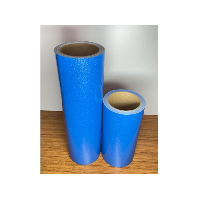 ブルーラメ 50cm幅×【徳用20m】 ラメ入りカッティングシート : 北海道