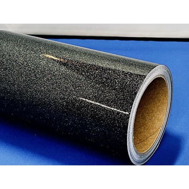 ブラックラメ ステカSV-8用20cm幅×10mロール ラメ入りカッティング