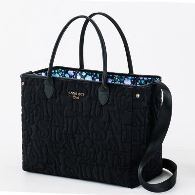 ANNA SUI mini リバーシブルで使えるロゴキルトなトートバッグBOOK