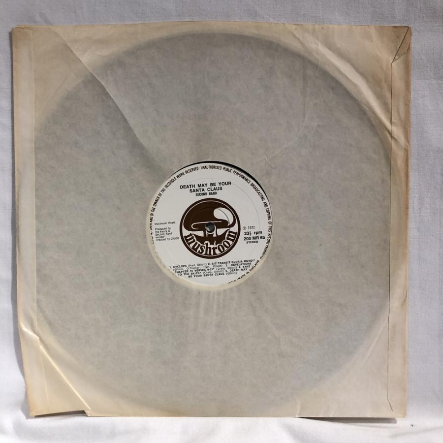 【HMV渋谷】SECOND HAND/DEATH MAY BE YOUR SANTA CLAUS(200MR6) UK-ORIGINAL FUNERAL収録 HAND/DEATH MAY BE YOUR SANTA CLAUS 200MR6 UK EX 中古品として並クラスの状態