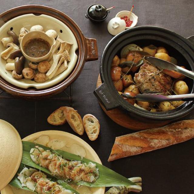【新品・未使用品】長谷園　ビストロ蒸し鍋　黒 伊賀焼 土鍋 長谷園 ビストロ 蒸し鍋 黒 クロ 大サイズ 2〜4人用 長谷